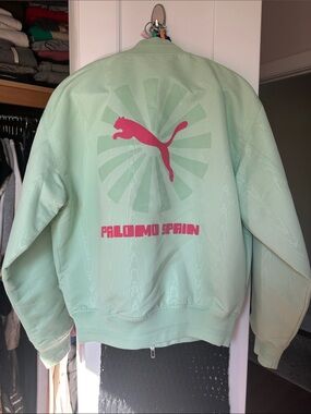 Palomo Mint Green Bomber Jacket